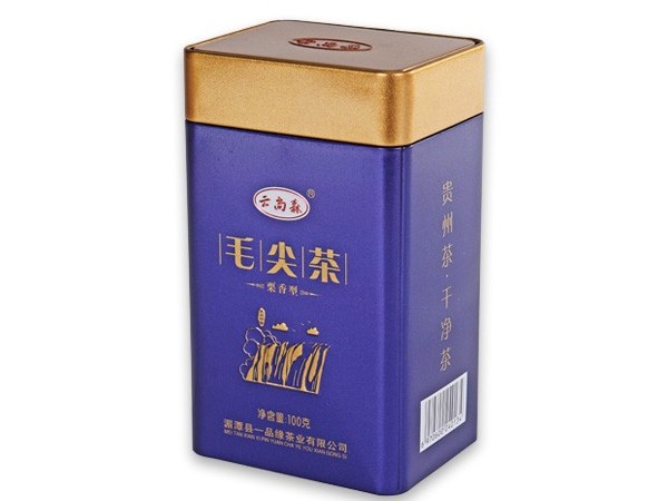 95*75*160MM毛尖茶茶叶铁罐