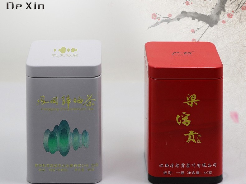 60*60*100MM正方茶叶铁罐